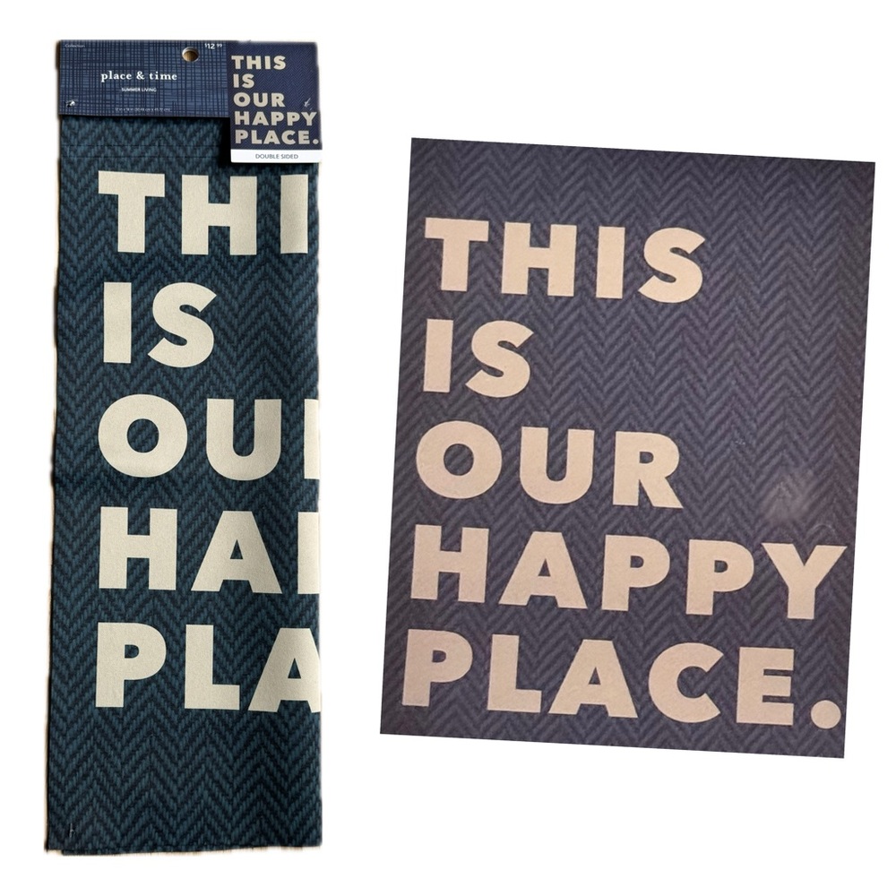 This Is Our Happy Place Garden Flag